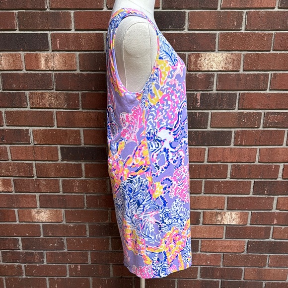 Lily Pulitzer Lilac Verbena So Snappy Turtle Ariana Swing Dress - Picture 7 of 12